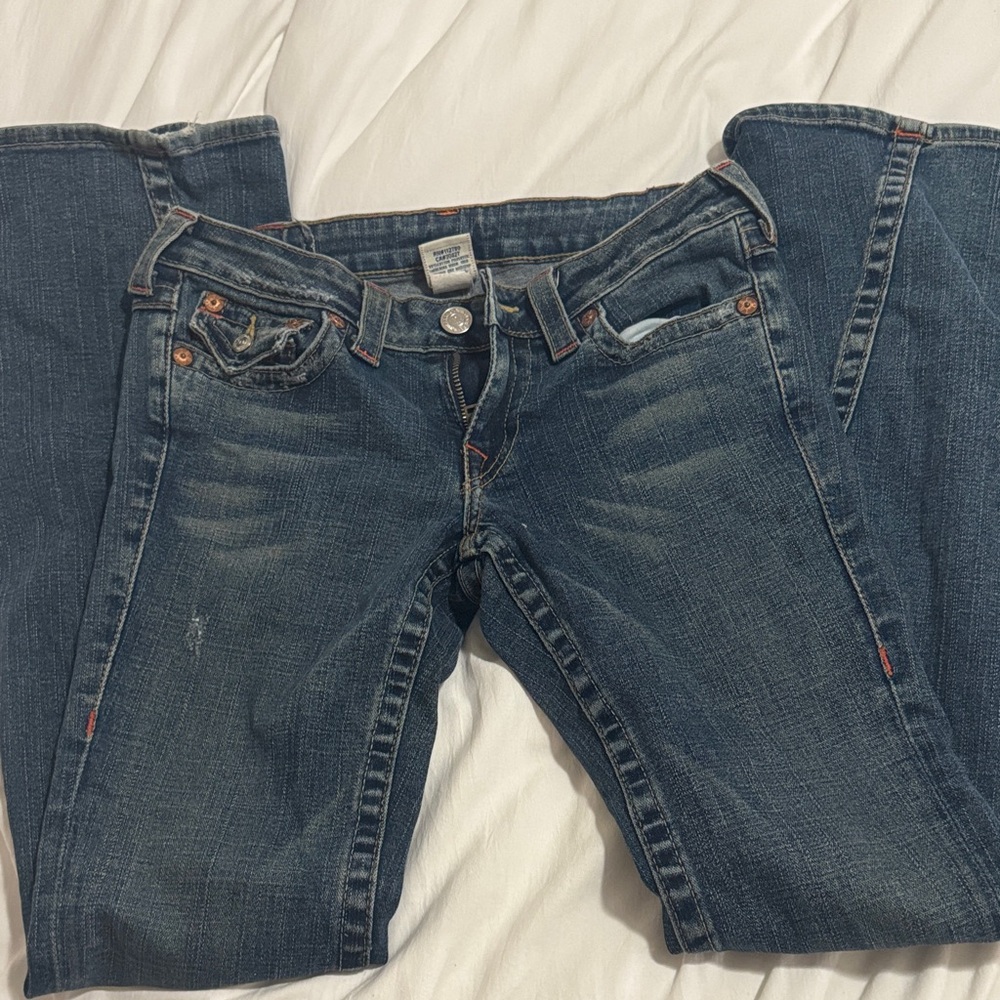 Vintage Low Rise Flared Jeans
